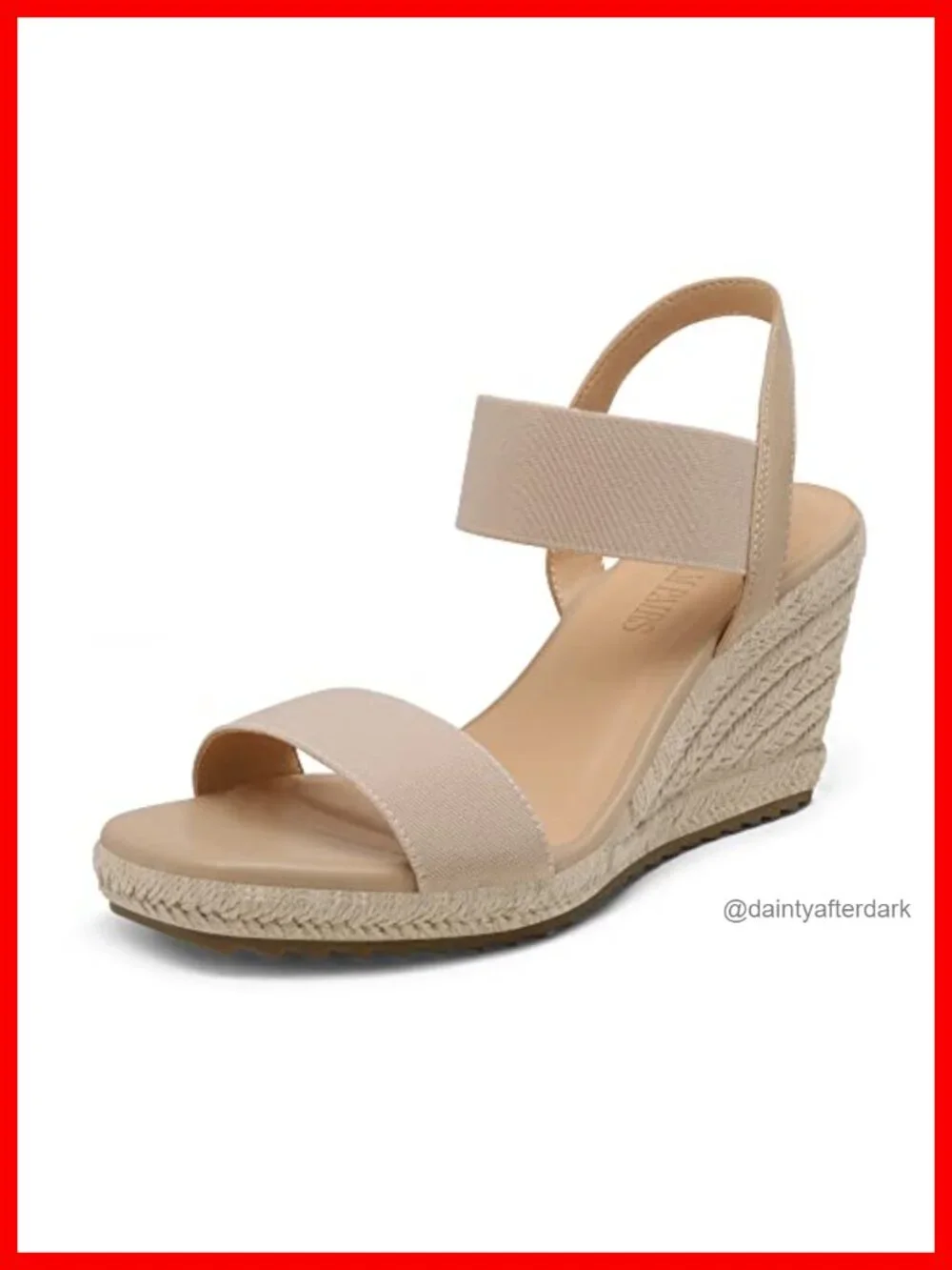 Women's Espadrille Platform Wedge Sandals with Ankle Straps, PU Insole, Slip